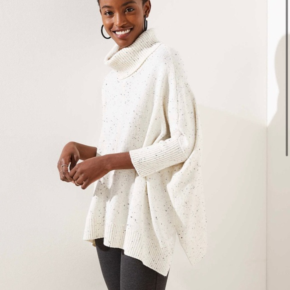 Loft turtleneck pocho sweater